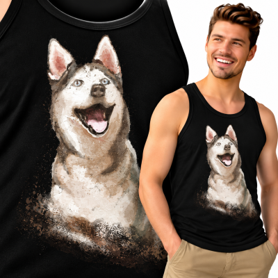 TANK TOP ZWIERZĘTA   HUSKY